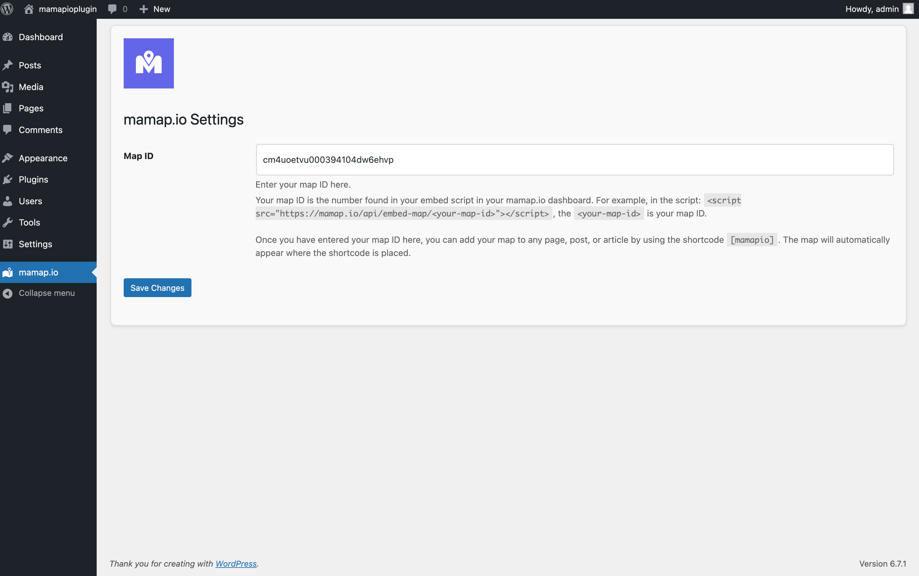 mamap.io wordpress plugin